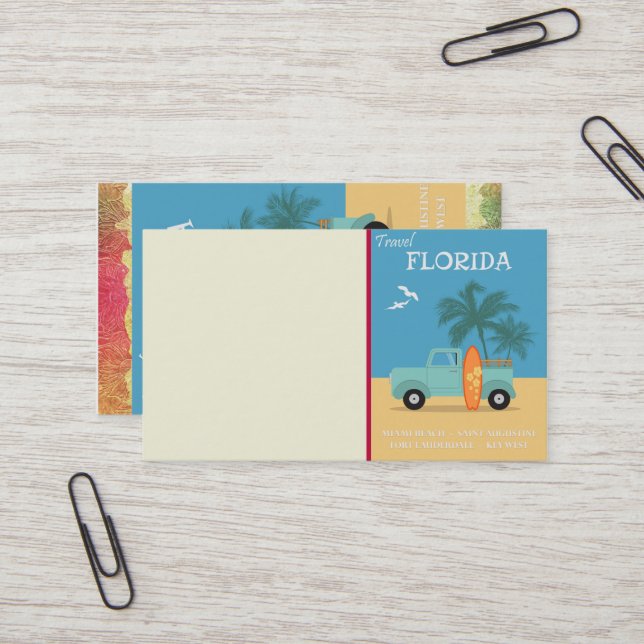 Florida:Travel Business Card (Front/Back In Situ)