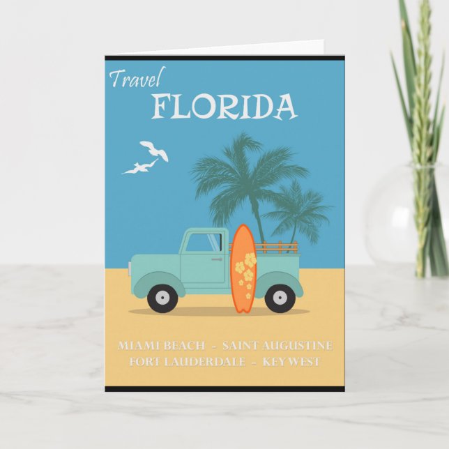 Florida:Travel Greeting Card (Front)
