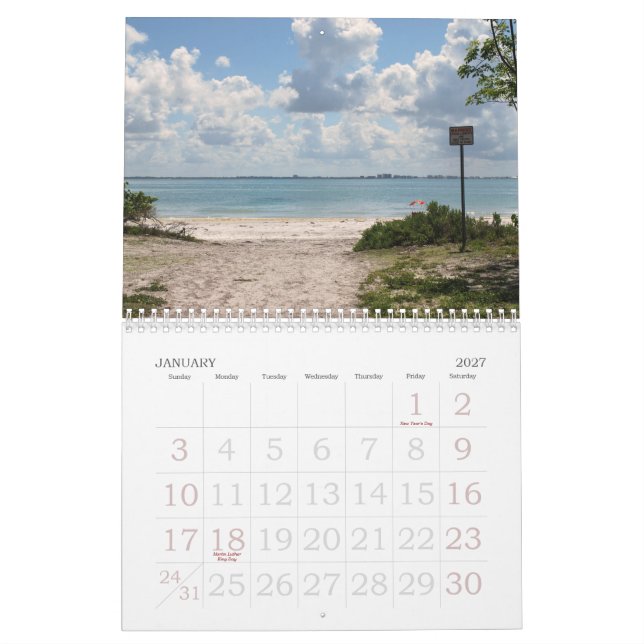 Florida USA  2011 Calendar (Jan 2027)