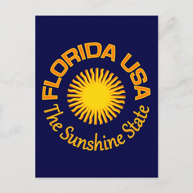 Florida USA postcard - customise (Front)