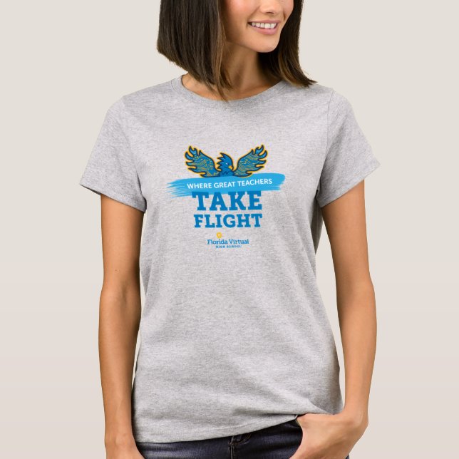 Florida Virtual High School "Take Flight"  T-Shirt (Front)