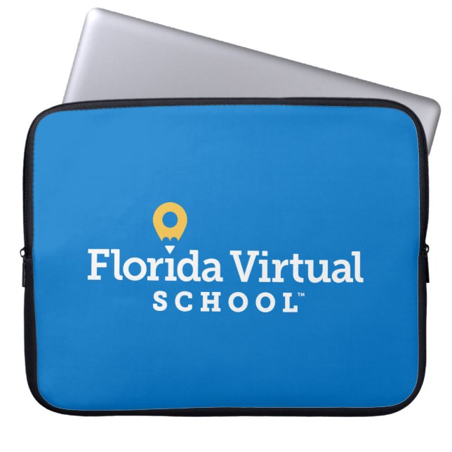 Florida Virtual School Laptop Sleeve, Royal Laptop Sleeve (Front)