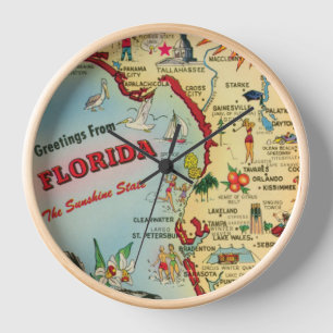 Florida Wall Clock