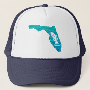 Florida Wave Fishing Trucker Hat