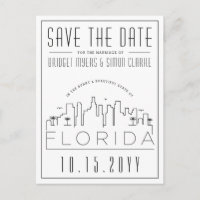 Florida Wedding | Skyline Save the Date