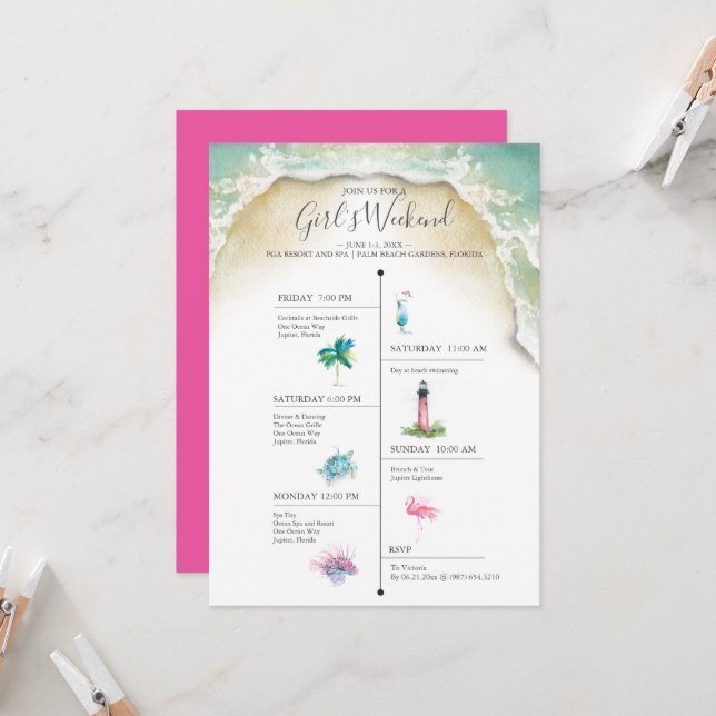 Florida Weekend Timeline Destination Wedding (Front/Back In Situ)