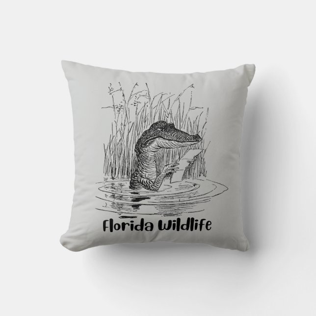 Florida Wildlife Pillow (Front)