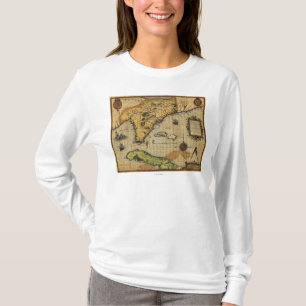FloridaPanoramic MapFlorida T-Shirt