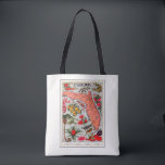 Florida's Bounty Tote Bag<br><div class="desc">Colourful Florida's Bounty map shoulder bag. The image is on both front and back. If you wish, you can remove the one on the back.
Great for groceries, books or as a lovely day bag.</div>
