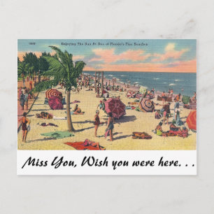 Florida's Fine Beaches Postcard
