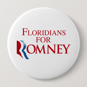 FLORIDIANS FOR ROMNEY.png 10 Cm Round Badge