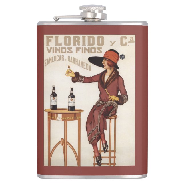 Florido Vinos Finos - Sanlucar de Barrameda Hip Flask (Front)