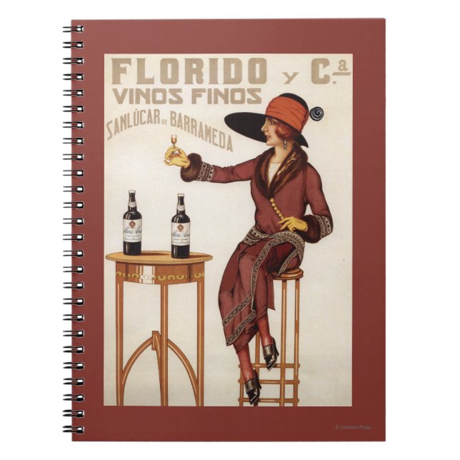 Florido Vinos Finos - Sanlucar de Barrameda Spiral Notebook (Front)