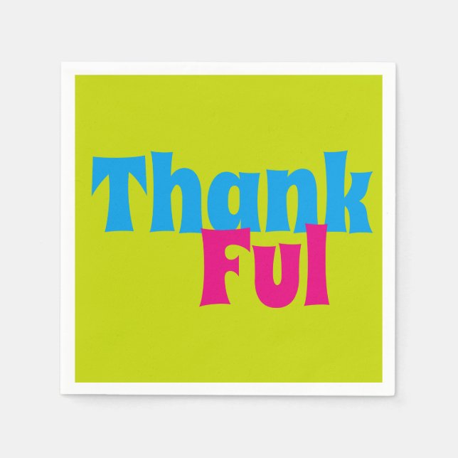 Florillas Thankful Napkin (Front)