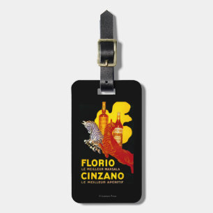 Florio Cinzano Vintage PosterEurope Luggage Tag