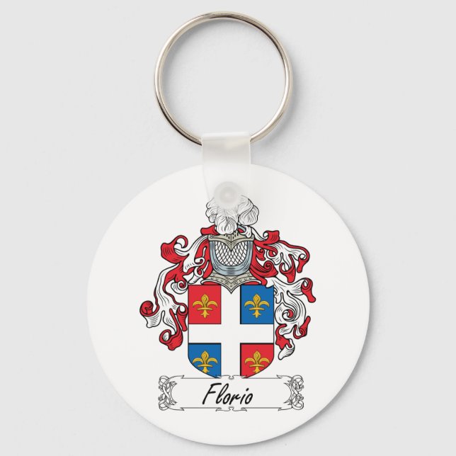 Florio Family Crest Key Ring (Front)