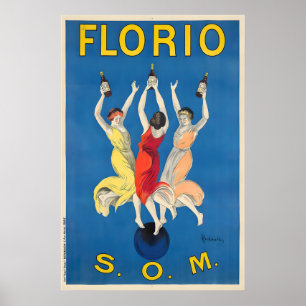 Florio S.O.M. Vintage Food&Drink Poster by