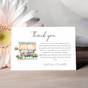 Florist Boutique Bridal Shower Appreciation Notes
