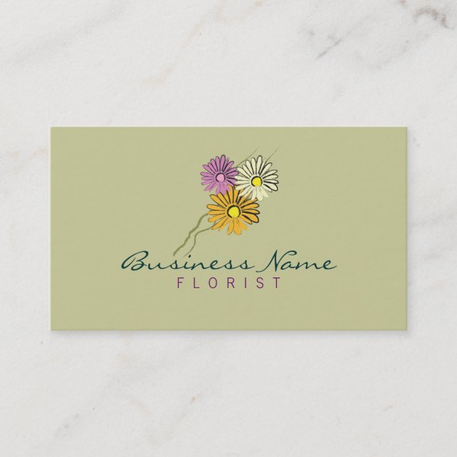 Florist  Business Card (Front)