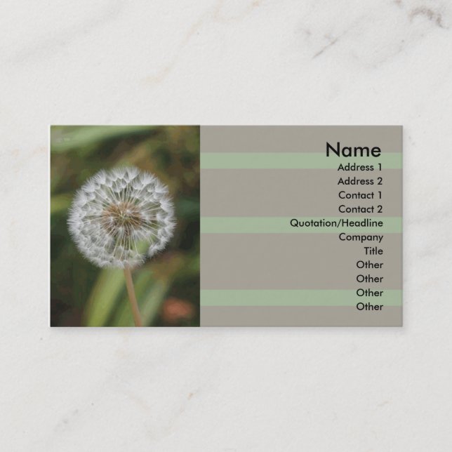 Florist Business card (Front)