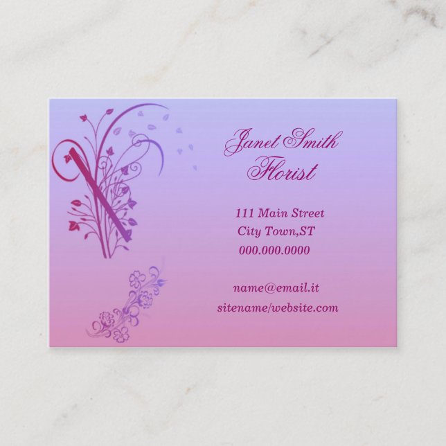 Florist Business Card (Front)