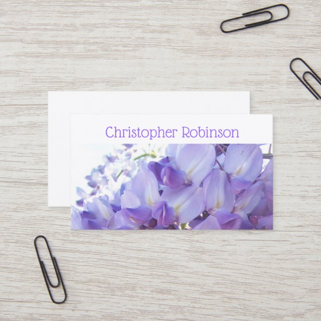 Florist Business Card (Front/Back In Situ)