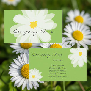 Florist business card template for flower shop