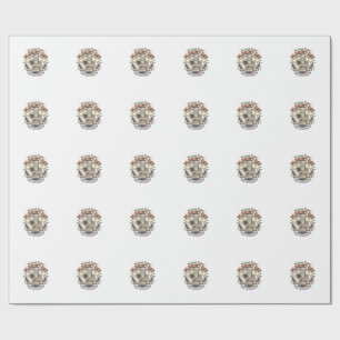 Florist Cat Florist Cat Vintage Vector Art Shirt D Wrapping Paper