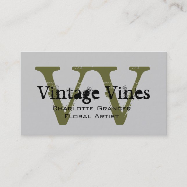 Florist Customisable Business Card (Front)