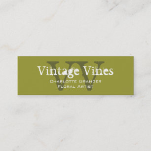 Florist Customisable Business Card Monograms