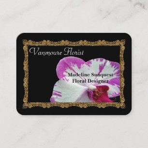 Florist Drama Sense  Elegant Professional Business Card