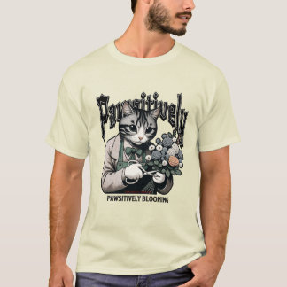 Florist Feline Fantasy - Cat and Flower Gardening T-Shirt
