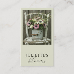 Florist Floral Designer Sage Business Card
