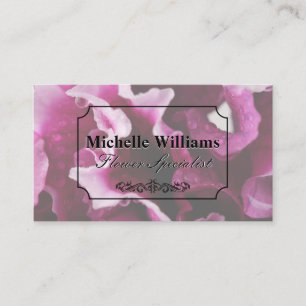 Florist Flower Background Business Card