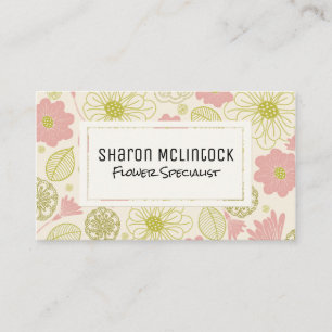 Florist   Flower Shop Business Card