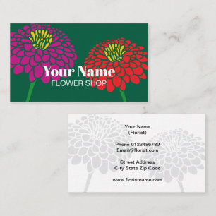 Florist flower shop business card logo template