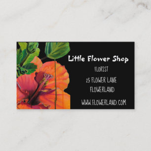 Florist Flower Shop modern flower business Business Card
