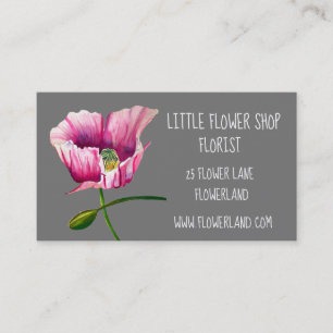 Florist Flower Shop modern simple business Busines Card