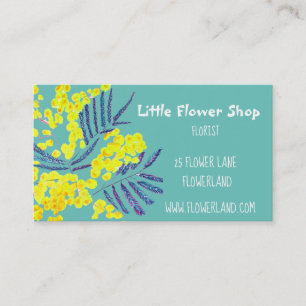 Florist Flower Shop modern simple business Card