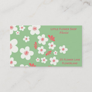 Florist Flower Shop Stylish business Business Card