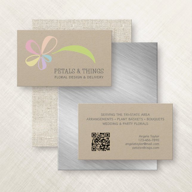 Florist Flowers Bouquet Business Card (Creator Uploaded)