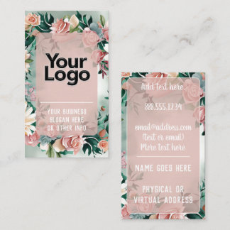 Florist Gardener Landscape Artist Pastel Floral Business Card