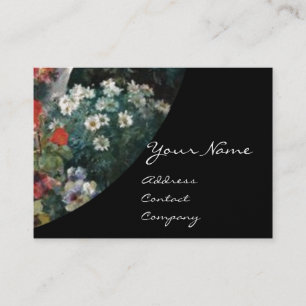 FLORIST MAKING A BOUQUET WITH COLORFUL FLOWERS BUSINESS CARD