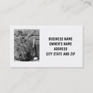 FLORIST OR FLOWER ARRANGER'S BUSINESS CARD