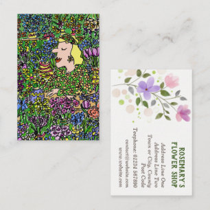 Florist or Flower Seller Business Card