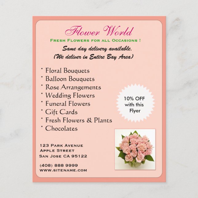 Florist_Promotion(Flyer) Flyer (Front)