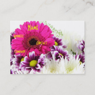 Florist - Purple Bouquet I Business Card