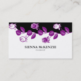 Florist (Purple) Business Card