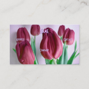 Florist - Rosey Tulips Business Card