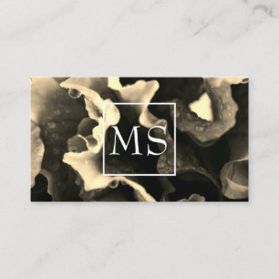 Florist (sepia) business card